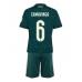 Maillot de foot Real Madrid Eduardo Camavinga #6 Extérieur vêtements enfant 2026-27 Manches Courtes (+ pantalon court)